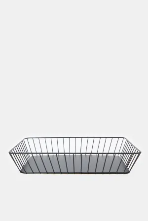 Black Rectangle Storage Basekt (Large)