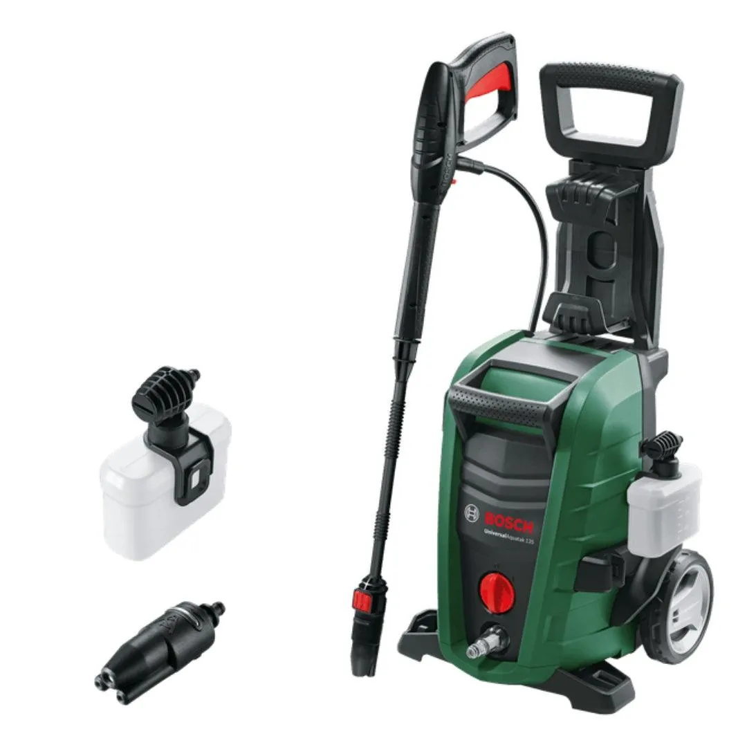 Bosch High Pressure Washer Universal Aquatak 125 Bar | 1500W Powerful Motor | 6 L/H Water Flow | Compact & Portable | Premium Accessories