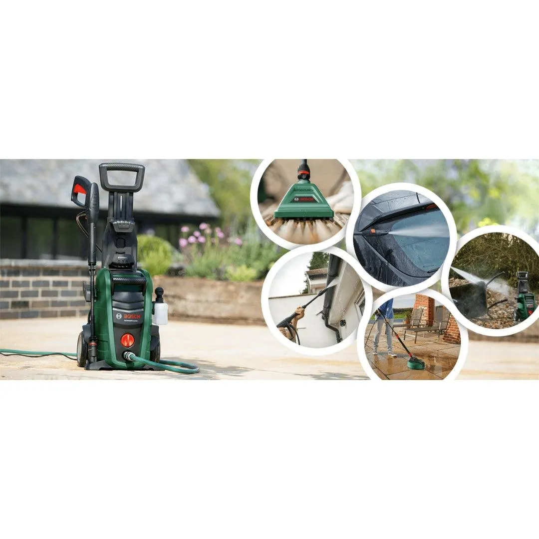 Bosch High Pressure Washer Universal Aquatak 125 Bar | 1500W Powerful Motor | 6 L/H Water Flow | Compact & Portable | Premium Accessories