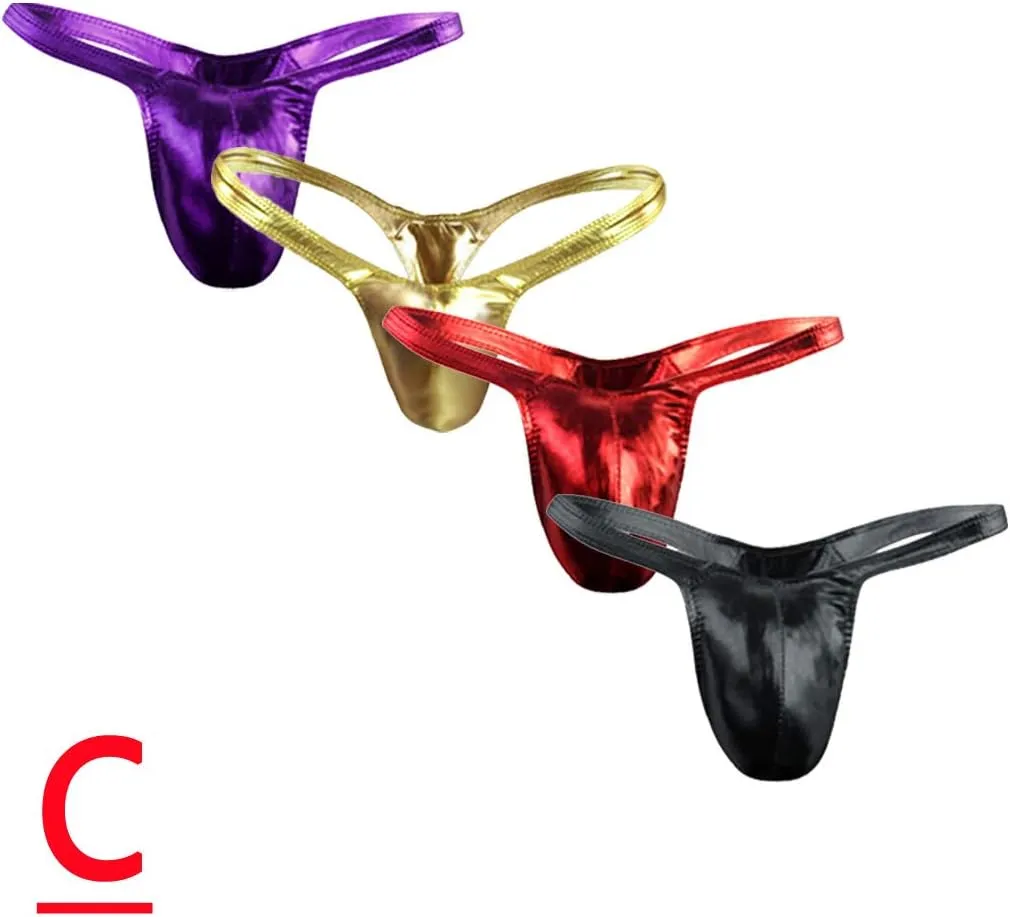 Briefs Sexy Comfortable Men's Leather Men's underwear Love Briefs