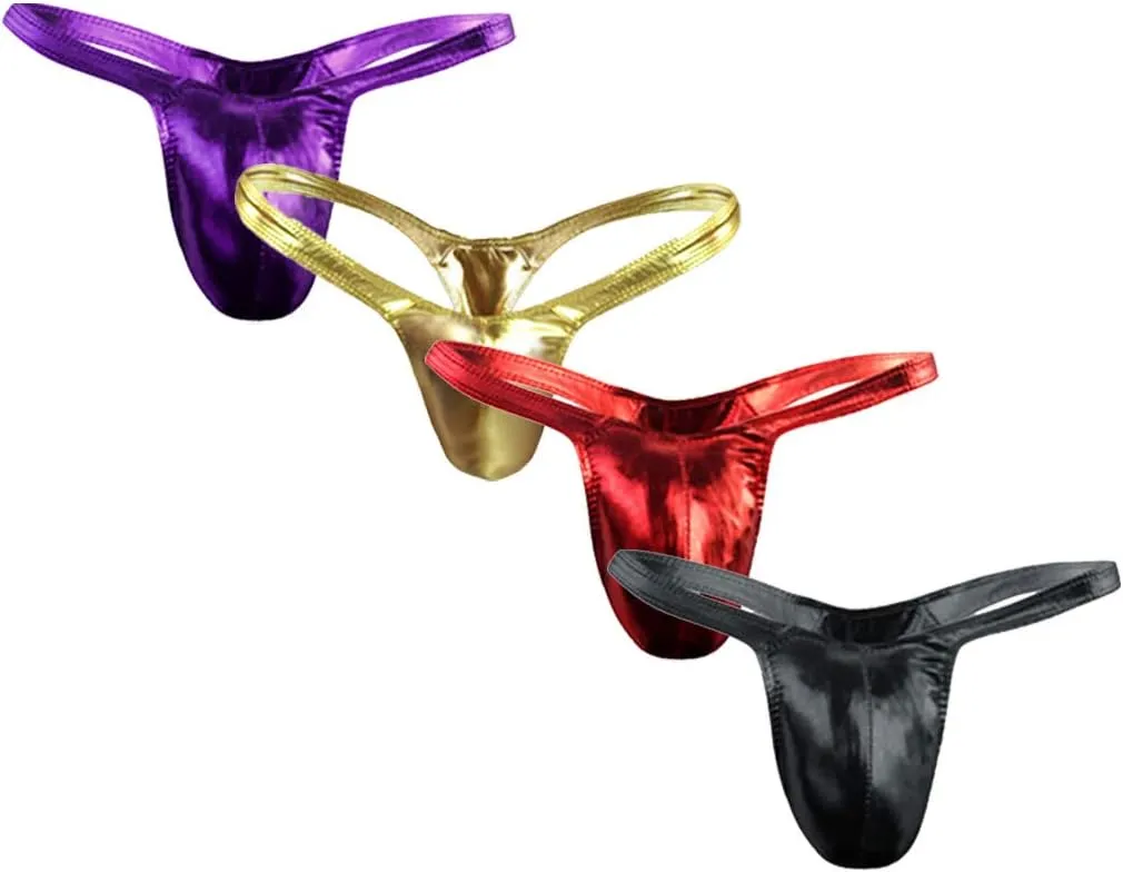 Briefs Sexy Comfortable Men's Leather Men's underwear Love Briefs