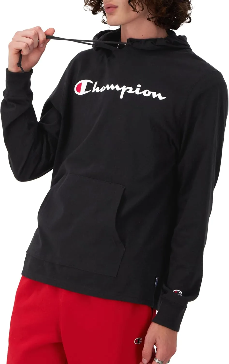 Champion Men's Midweight T-shirt Hoodie, Soft and Comfortable