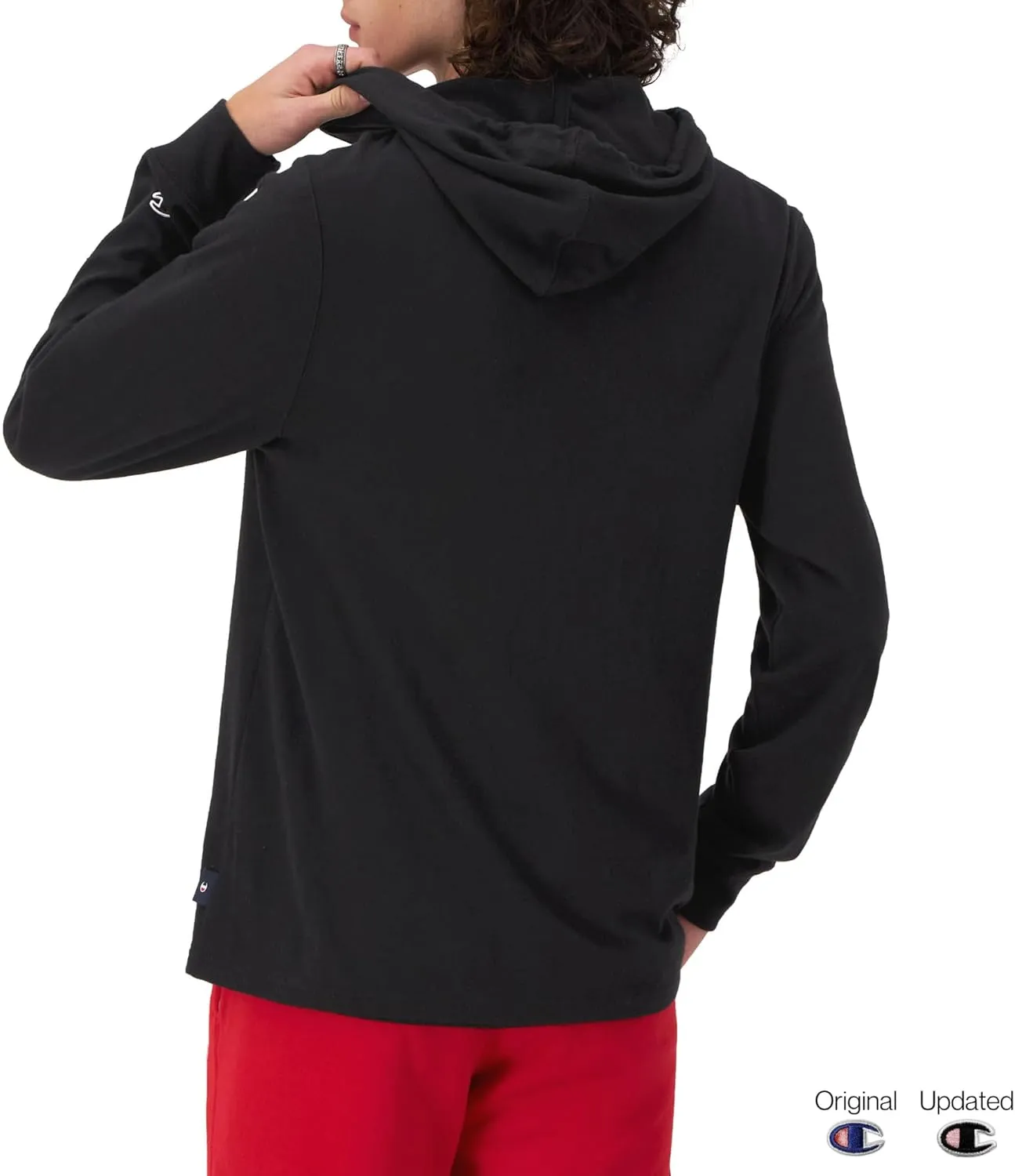 Champion Men's Midweight T-shirt Hoodie, Soft and Comfortable