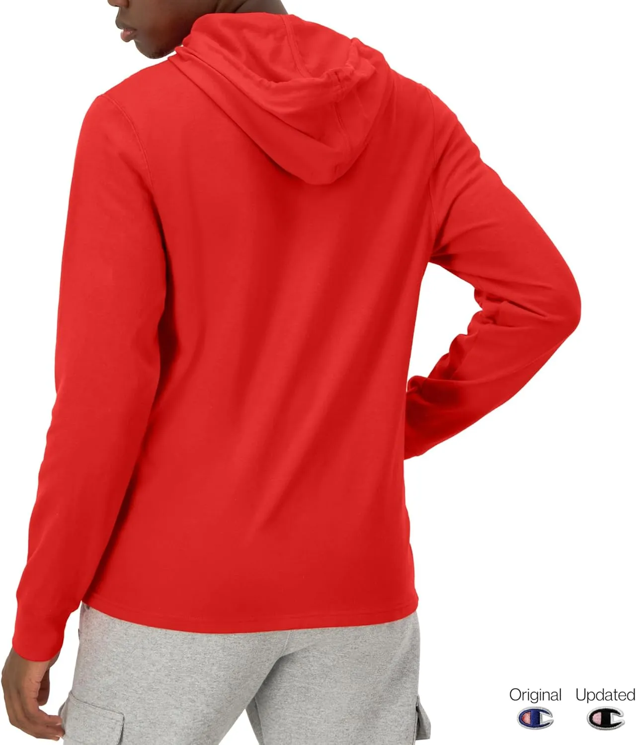 Champion Men's Midweight T-shirt Hoodie, Soft and Comfortable