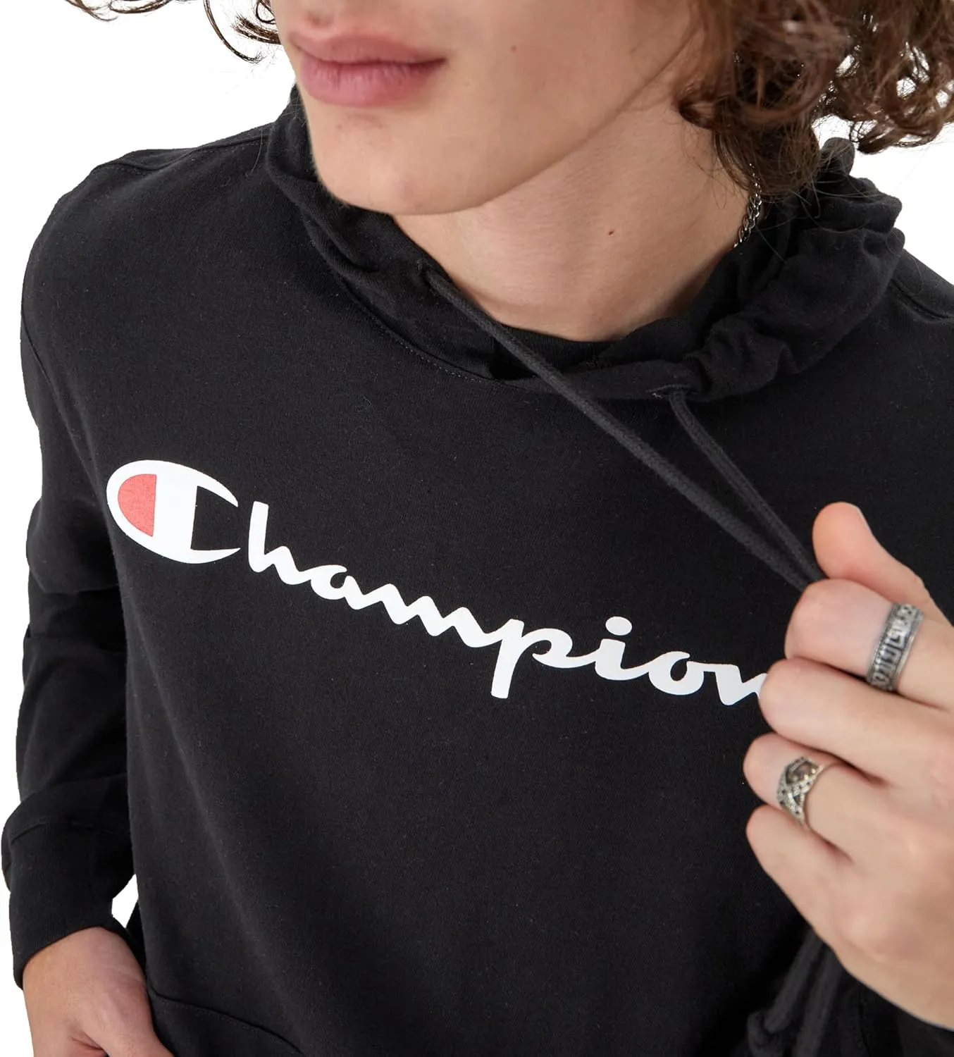 Champion Men's Midweight T-shirt Hoodie, Soft and Comfortable