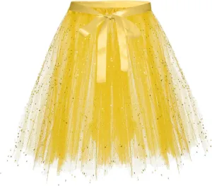 Colorful Skirt Women Fashion Solid Color Lace Up Bow Puffy Skirt Handmade Skirt Performance Skirt Pleated Midi