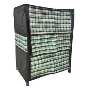 Confiado 3 shelves shoe rack with cover made of metal heavy duty rack