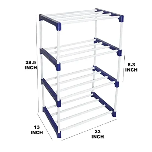 Confiado 3 shelves shoe rack with cover made of metal heavy duty rack