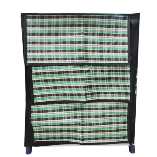 Confiado 3 shelves shoe rack with cover made of metal heavy duty rack