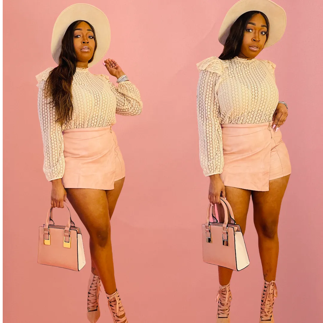 Court  Me Faux Leather Skorts (4 Colors)