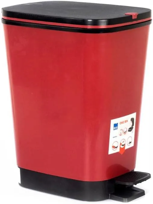 Curver Chic 35L Pedal Bin  - Red