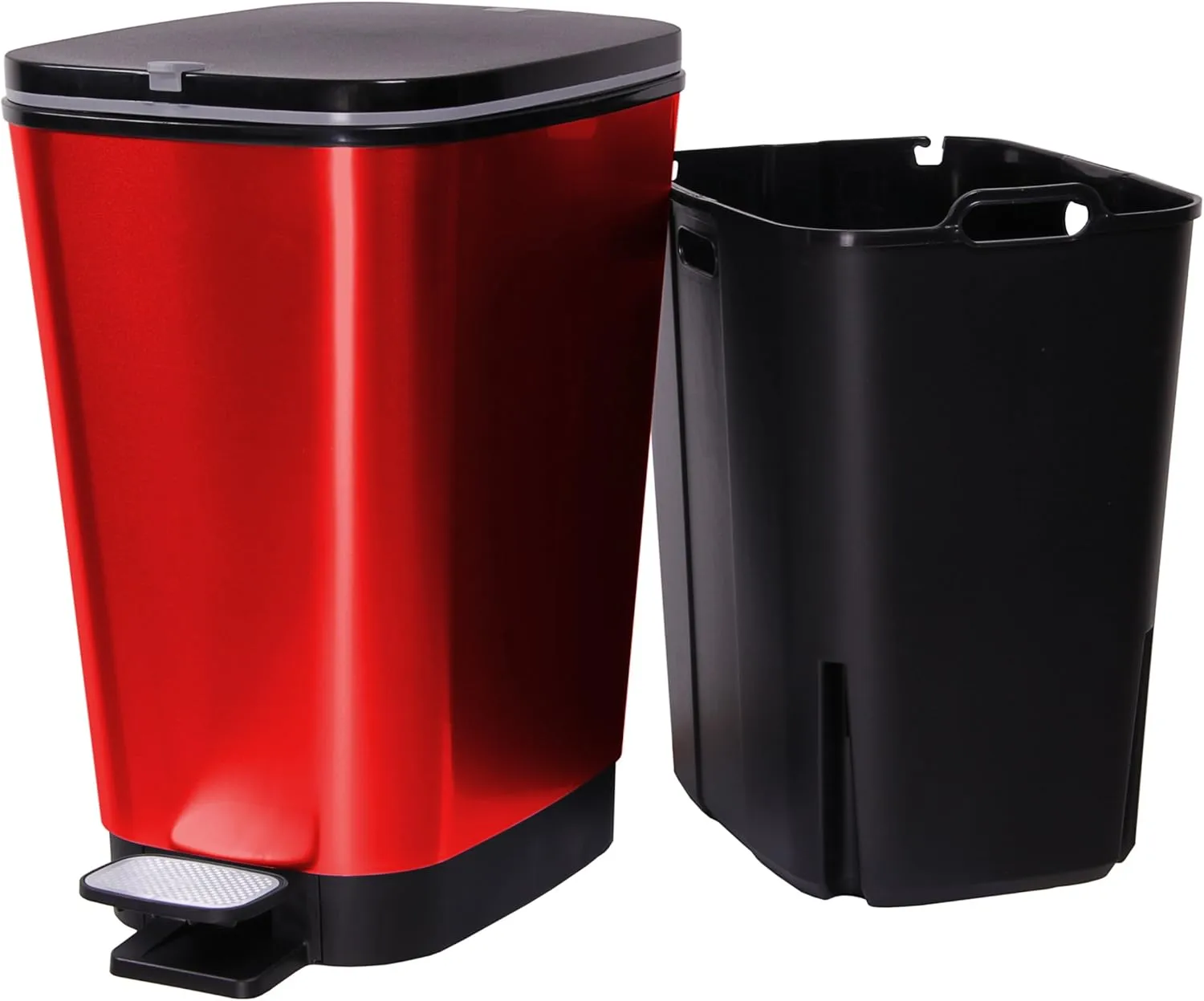 Curver Chic 35L Pedal Bin  - Red