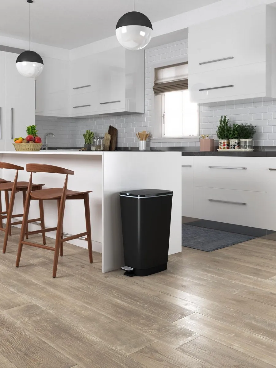 Curver Chic 45L Pedal Bin  - Black