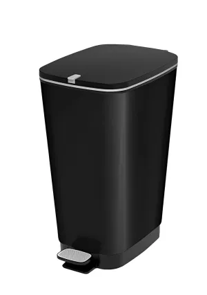 Curver Chic 45L Pedal Bin  - Black