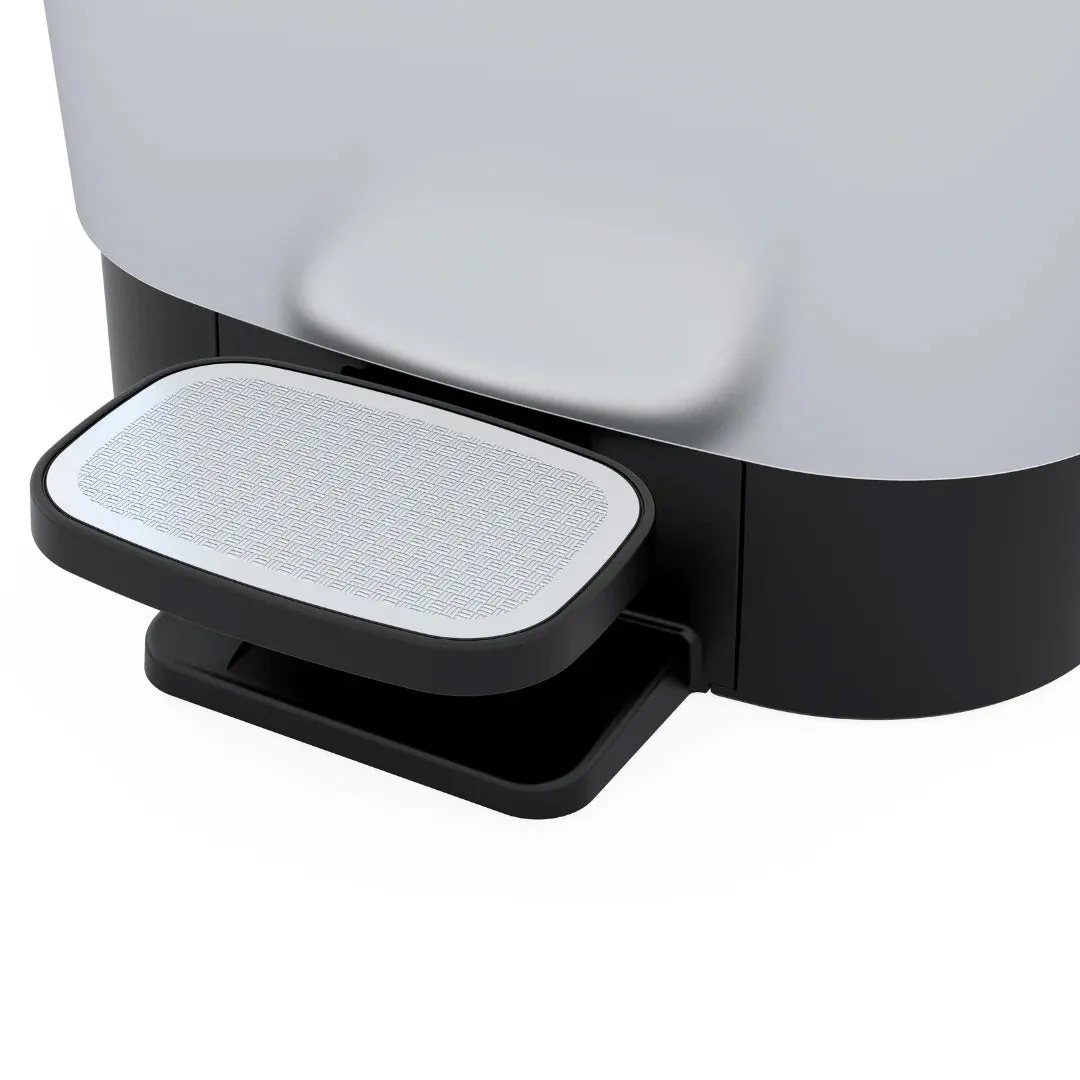 Curver Chic 45L Pedal Bin  - Steel Look