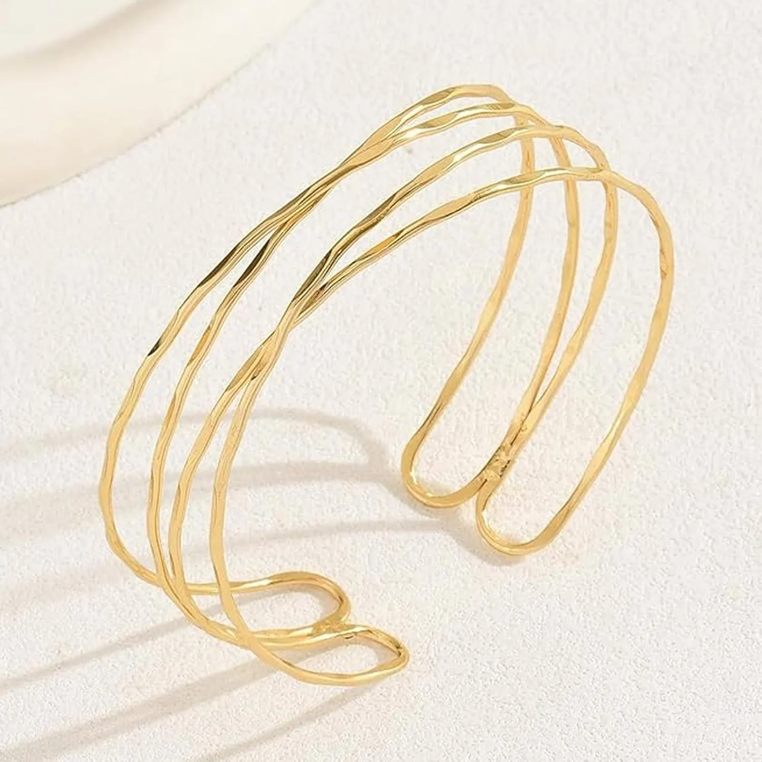 Dcfywl731 Arm Cuff for Women Upper Arm Cuff Jewelry Gold Cuff Bangles Bracelet Summer Beach Essentials 2025