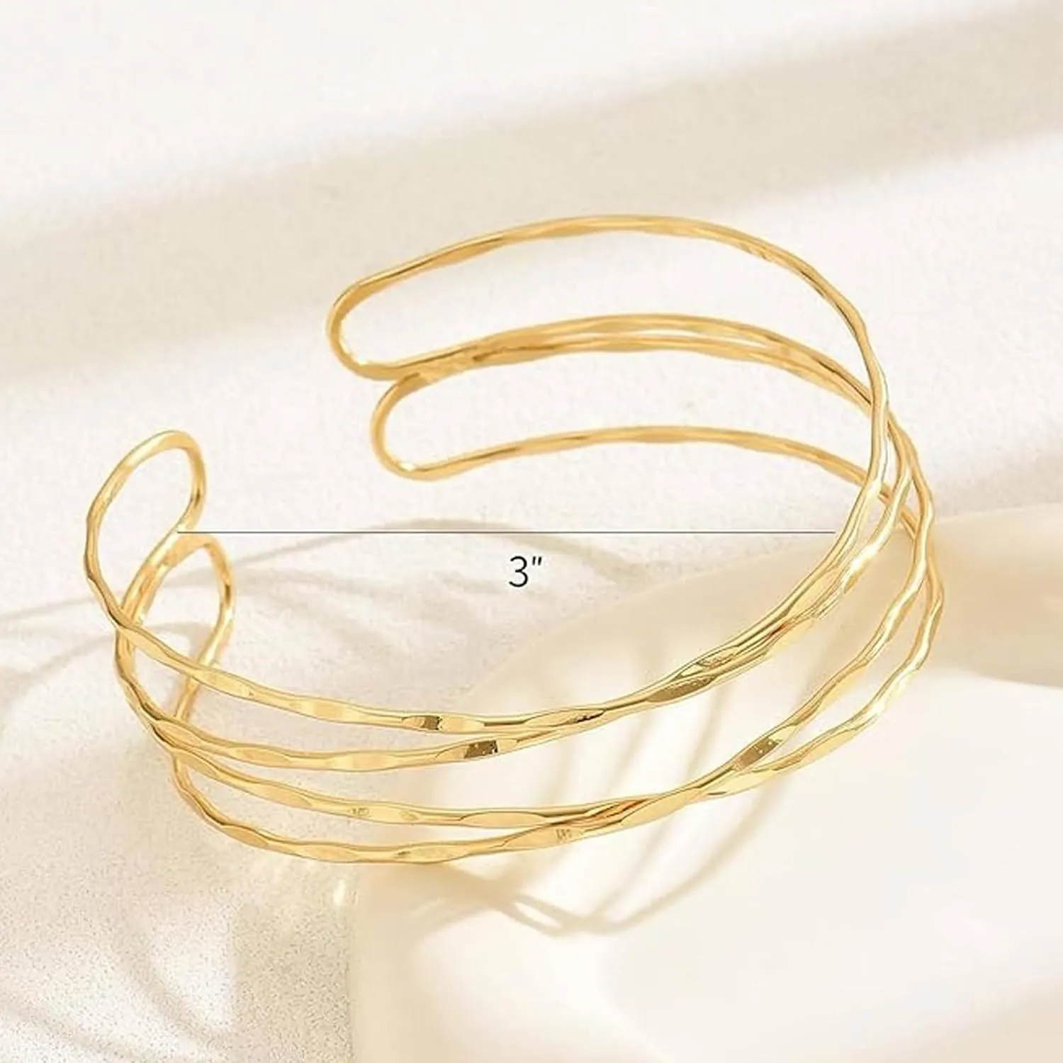 Dcfywl731 Arm Cuff for Women Upper Arm Cuff Jewelry Gold Cuff Bangles Bracelet Summer Beach Essentials 2025