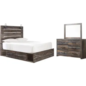 Drystan 5 Piece Panel Bed with 2 Drawer Storage Bedroom