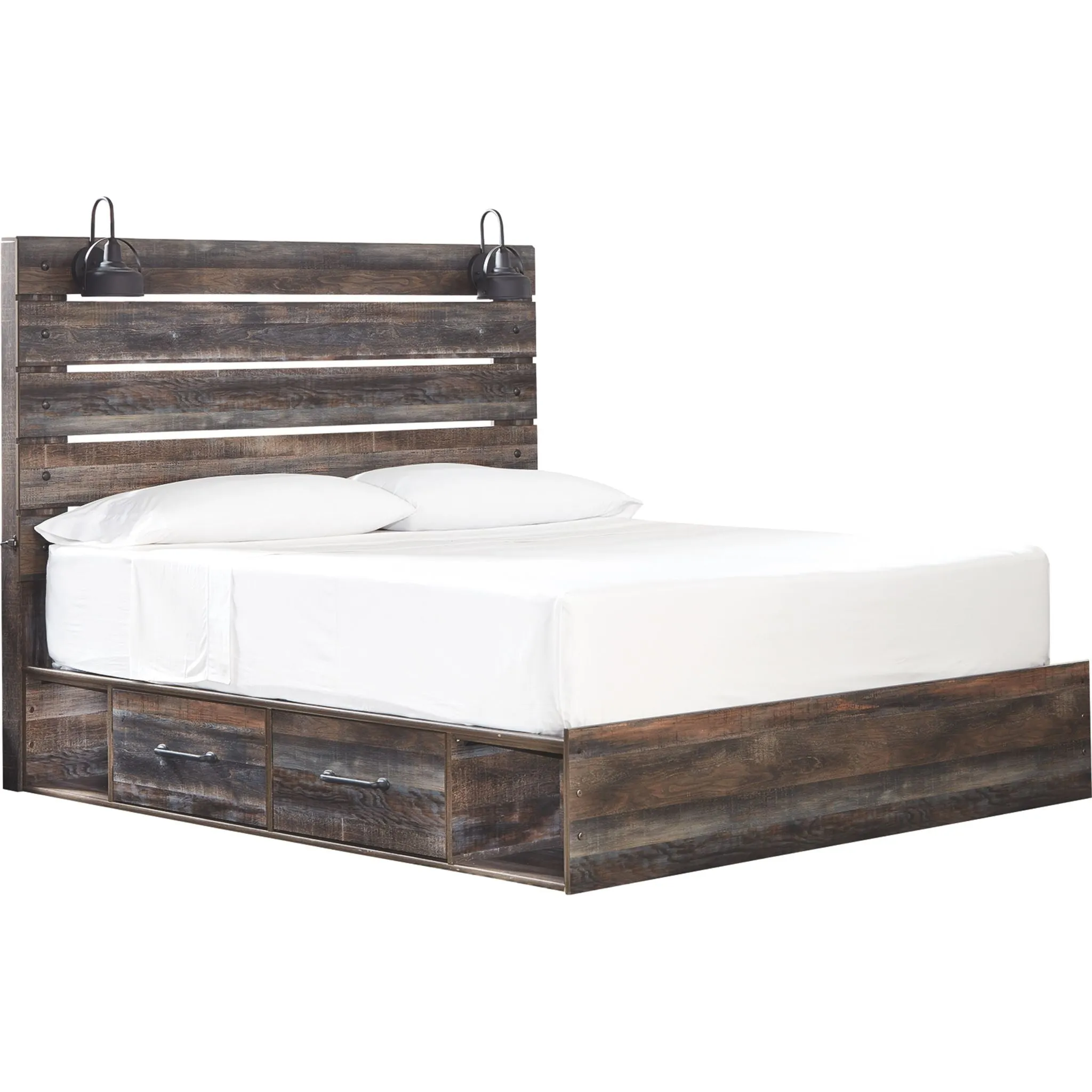 Drystan Panel Bed with 2 Drawer Storage