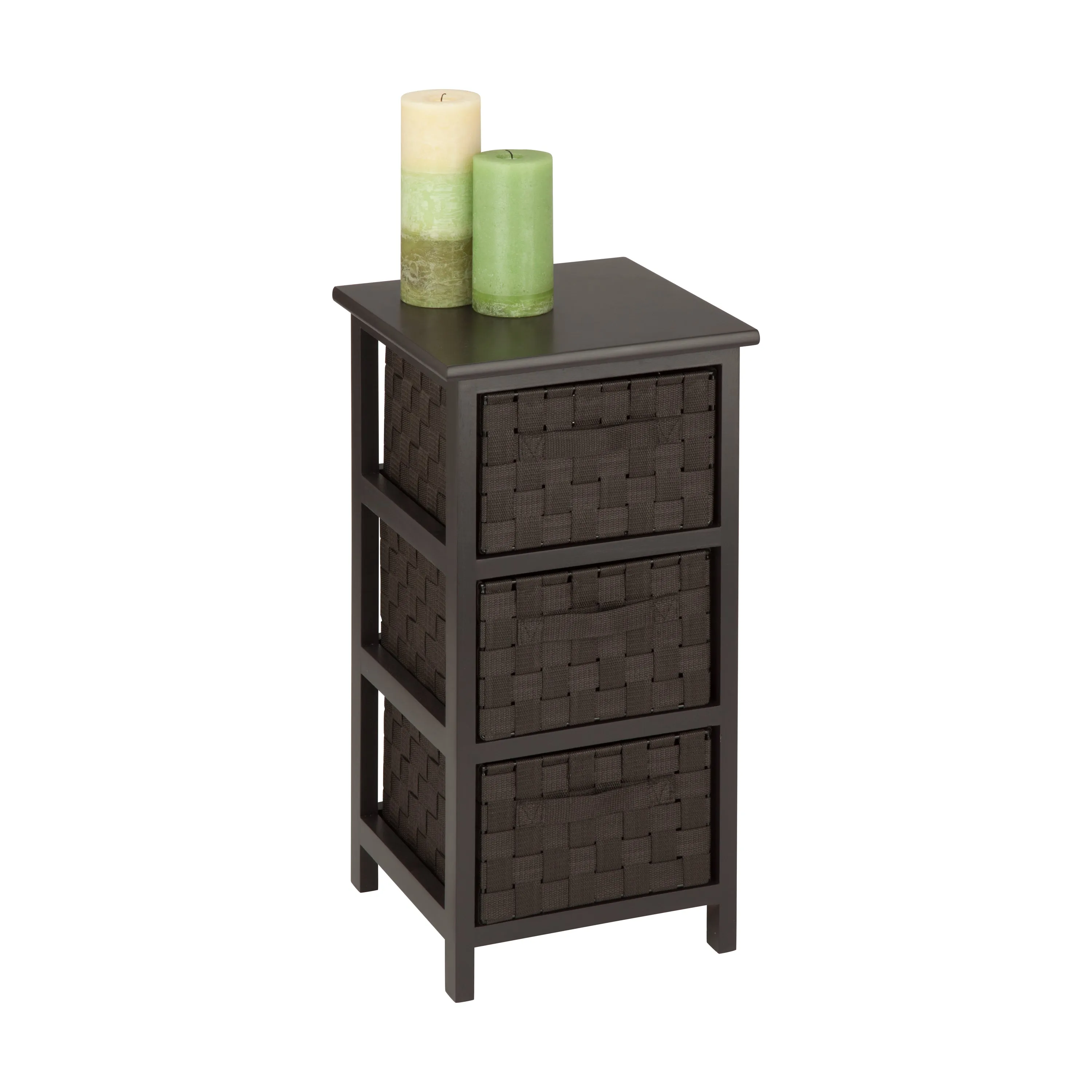Espresso Small 3-Drawer Storage Chest