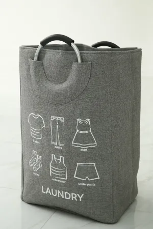 Eva Laundry Basket-Grey(LAUNDRY)