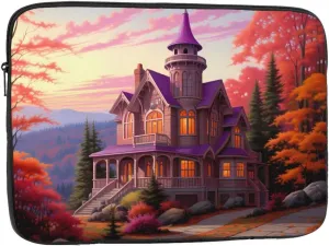 Fairy Tale Cottage Laptop Sleeve Case 15 Inch Suitable for Notebook Computer Tablet Traveling Carrying Simple Case