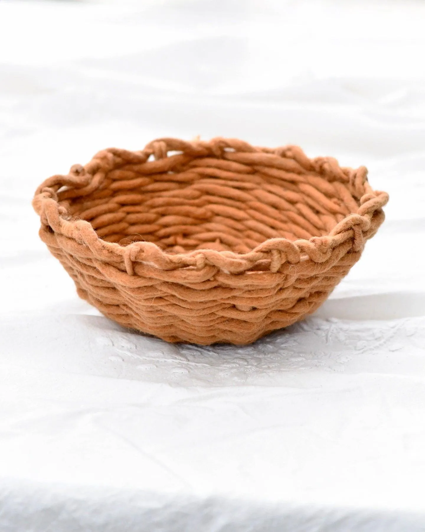 Felt Weave Basket - Gingerbead Colour (Basket Only)