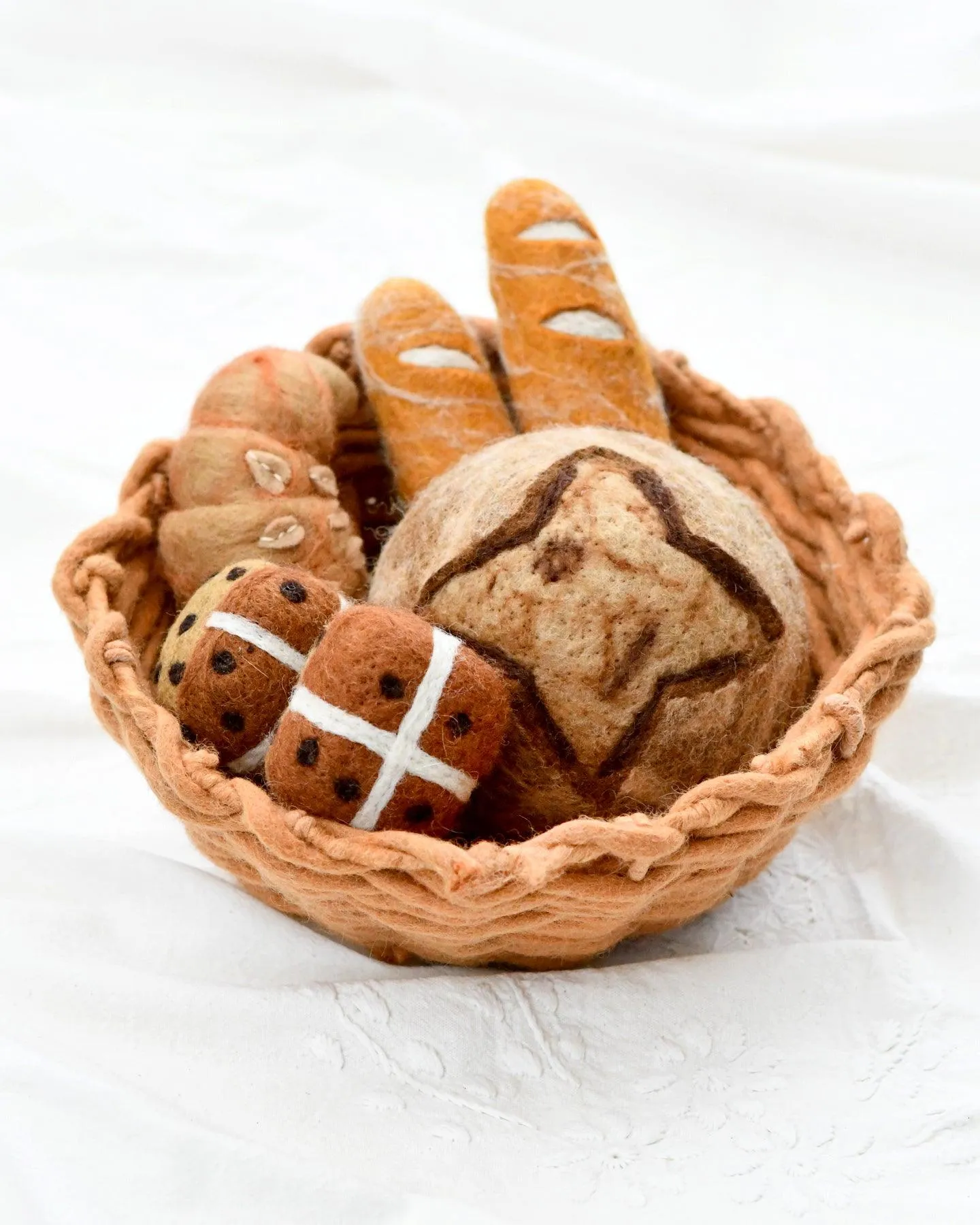 Felt Weave Basket - Gingerbead Colour (Basket Only)