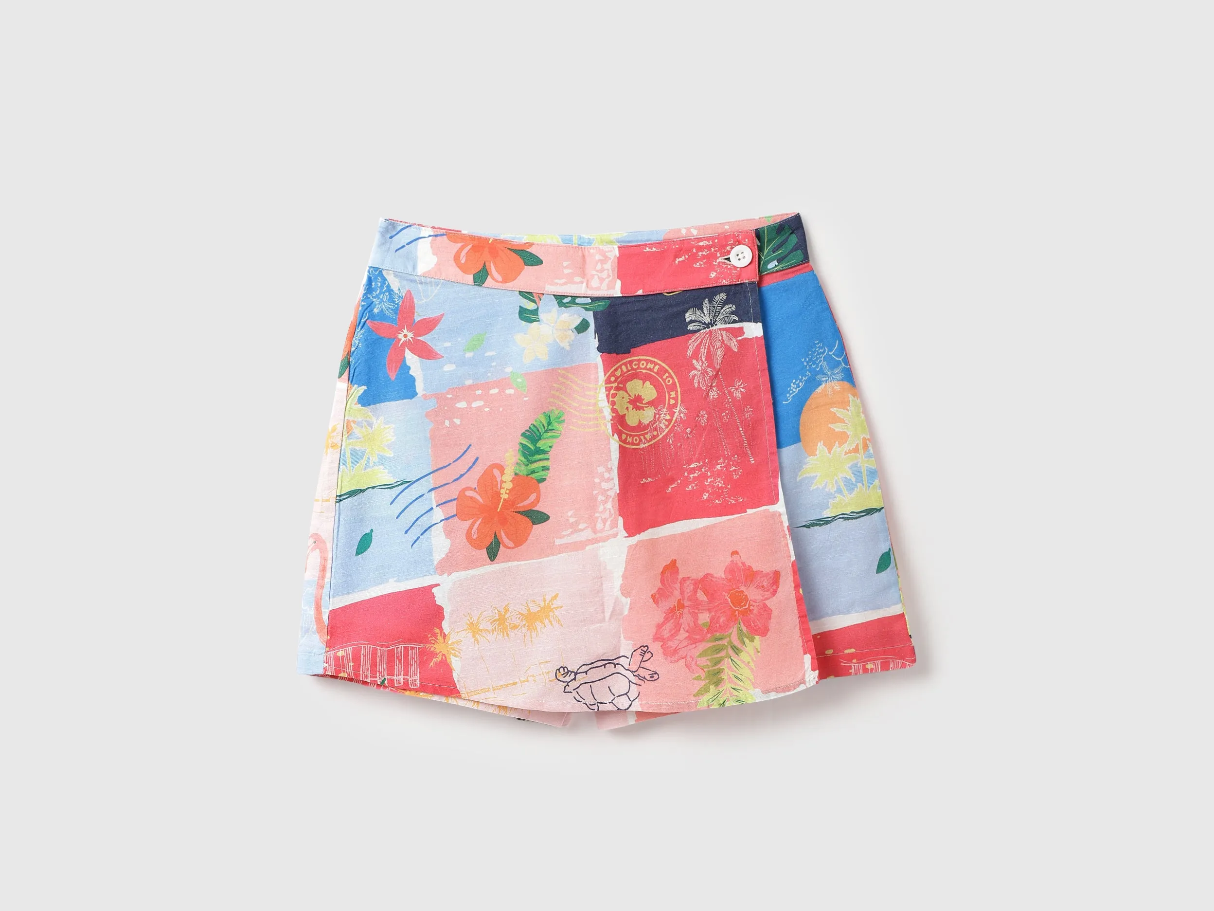Floral Regular Fit Skorts