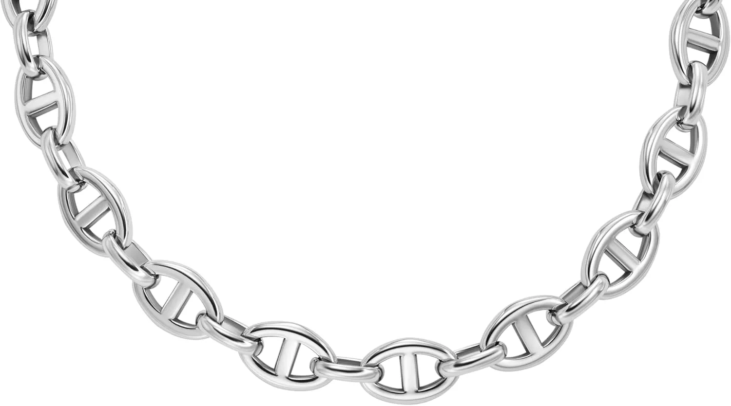 Fossil Women's Sterling Silver or Silver-Tone Stainless Steel Pendant Chain Necklace for Women
