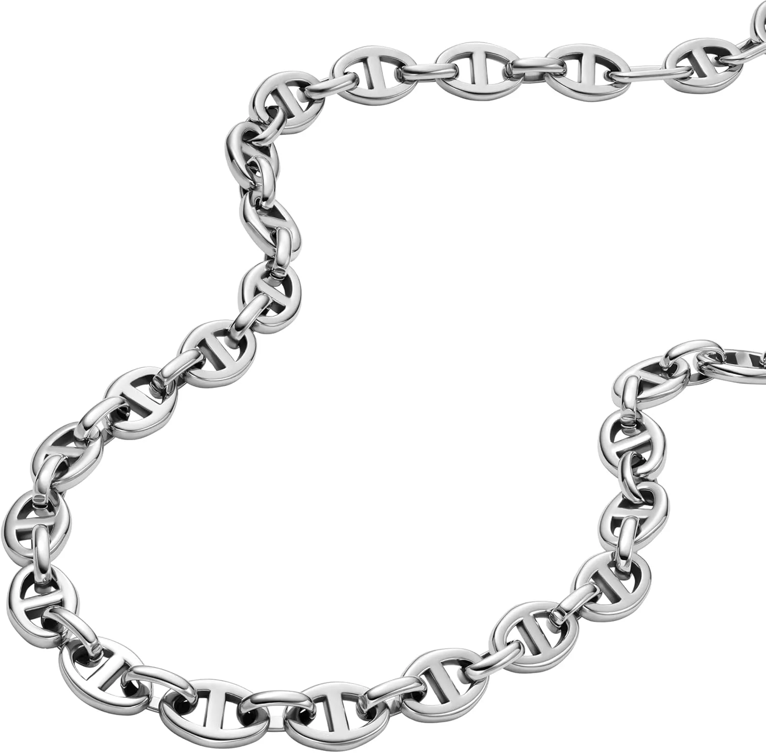 Fossil Women's Sterling Silver or Silver-Tone Stainless Steel Pendant Chain Necklace for Women