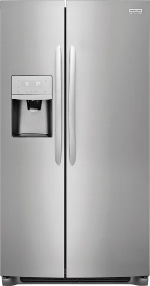 Frigidaire - 22.2 Cu. Ft. Counter-Depth Side-by-Side Refrigerator - Stainless steel