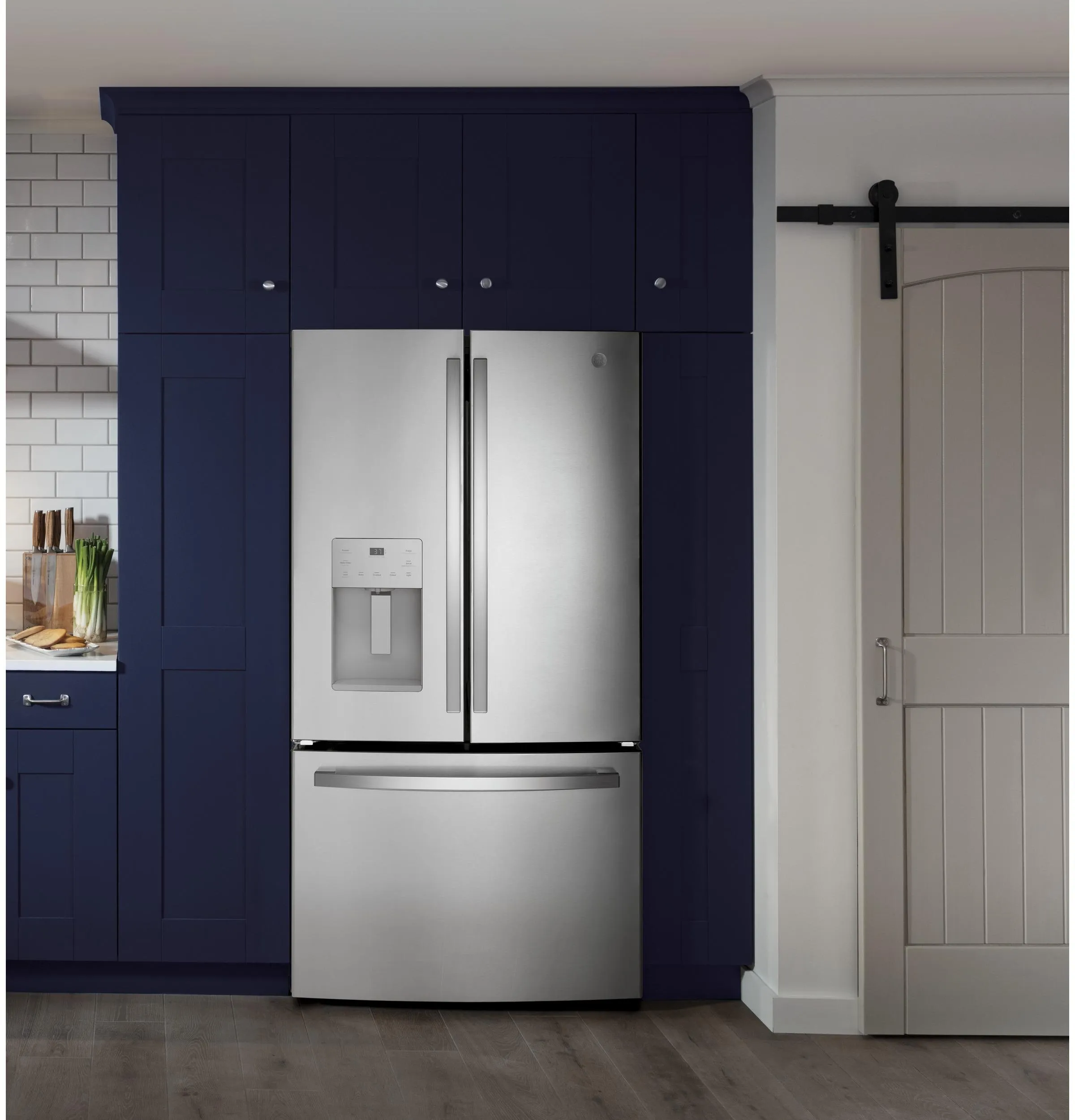 GFE26JYMFS GE® ENERGY STAR® 25.7 Cu. Ft. Fingerprint Resistant French-Door Refrigerator