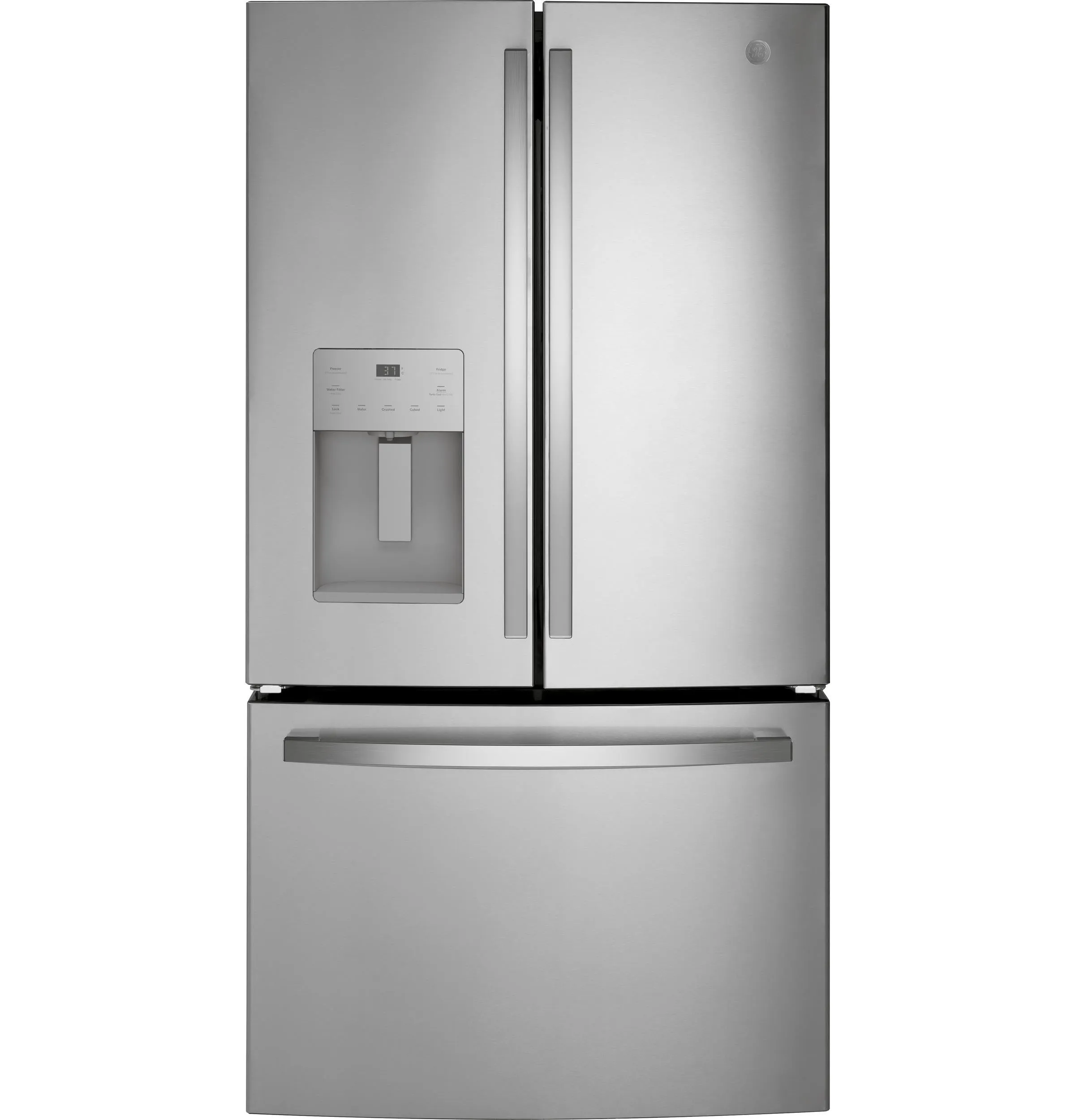 GFE26JYMFS GE® ENERGY STAR® 25.7 Cu. Ft. Fingerprint Resistant French-Door Refrigerator