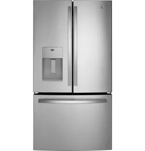 GFE26JYMFS GE® ENERGY STAR® 25.7 Cu. Ft. Fingerprint Resistant French-Door Refrigerator