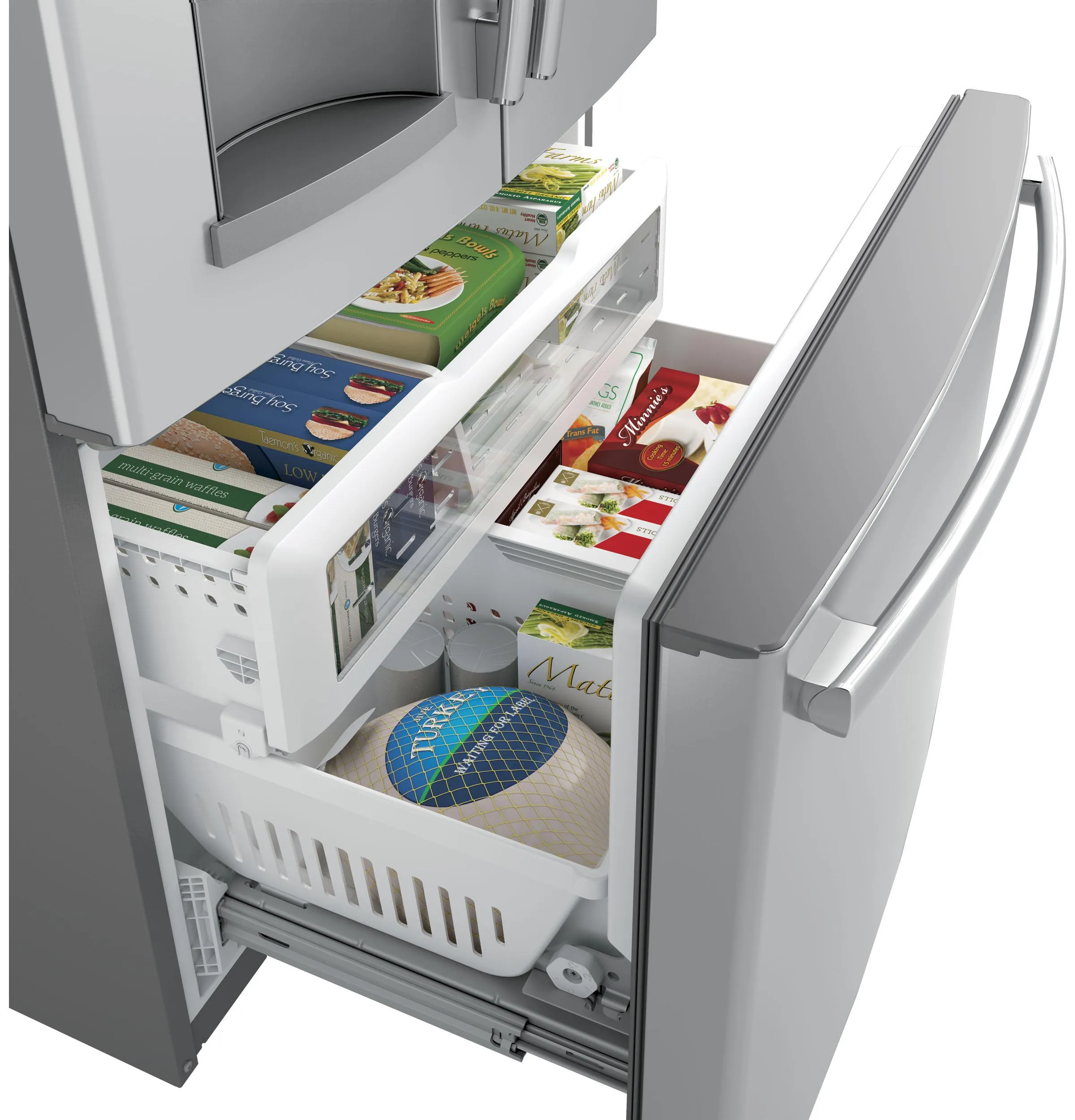 GFE28GYNFS GE® ENERGY STAR® 27.7 Cu. Ft. Fingerprint Resistant French-Door Refrigerator