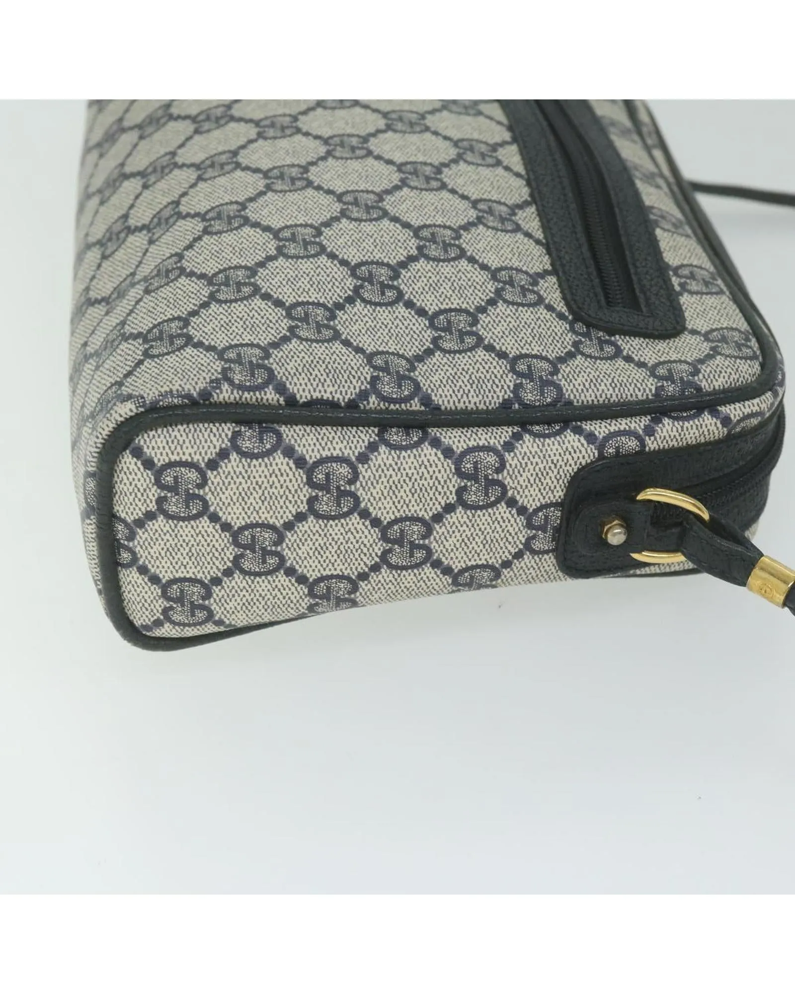 GG Supreme Navy Shoulder Bag with Authenticity