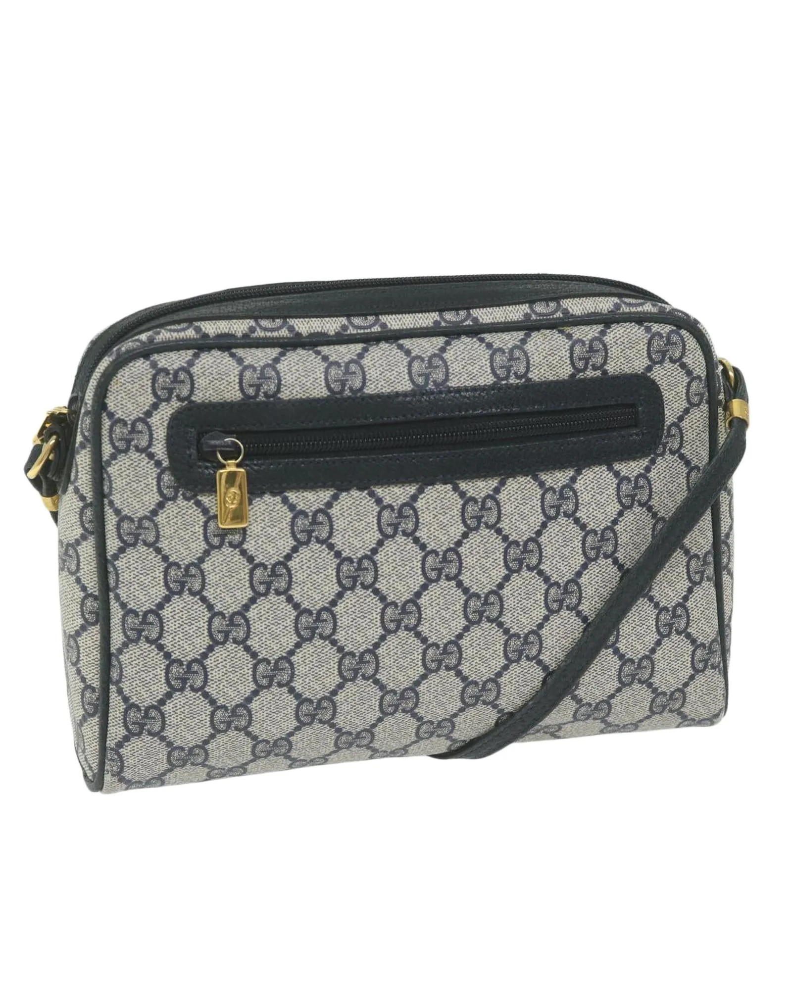 GG Supreme Navy Shoulder Bag with Authenticity
