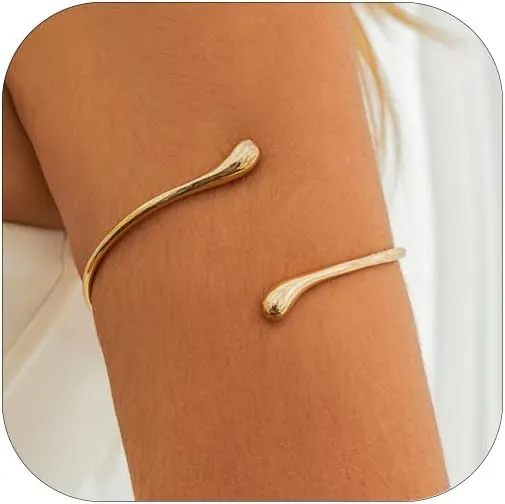 Gold Arm Cuff Upper Arm Arm Bangles Dainty Arm Cuff Upper Arm for Women Bangle Bracelets Jewelry