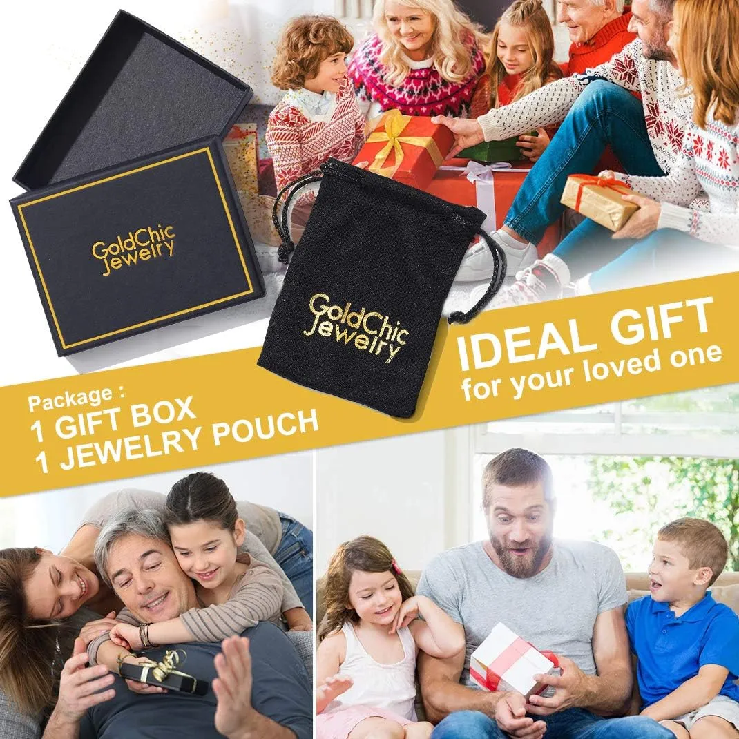 GoldChic Jewelry Earrings Sets for Men, Womens Stainless Steel Earrings Pack 3-12Pairs, Classic Design Bar/Hexagon/Geometric/Round Stud Earring Punk Ear Piercing Studs