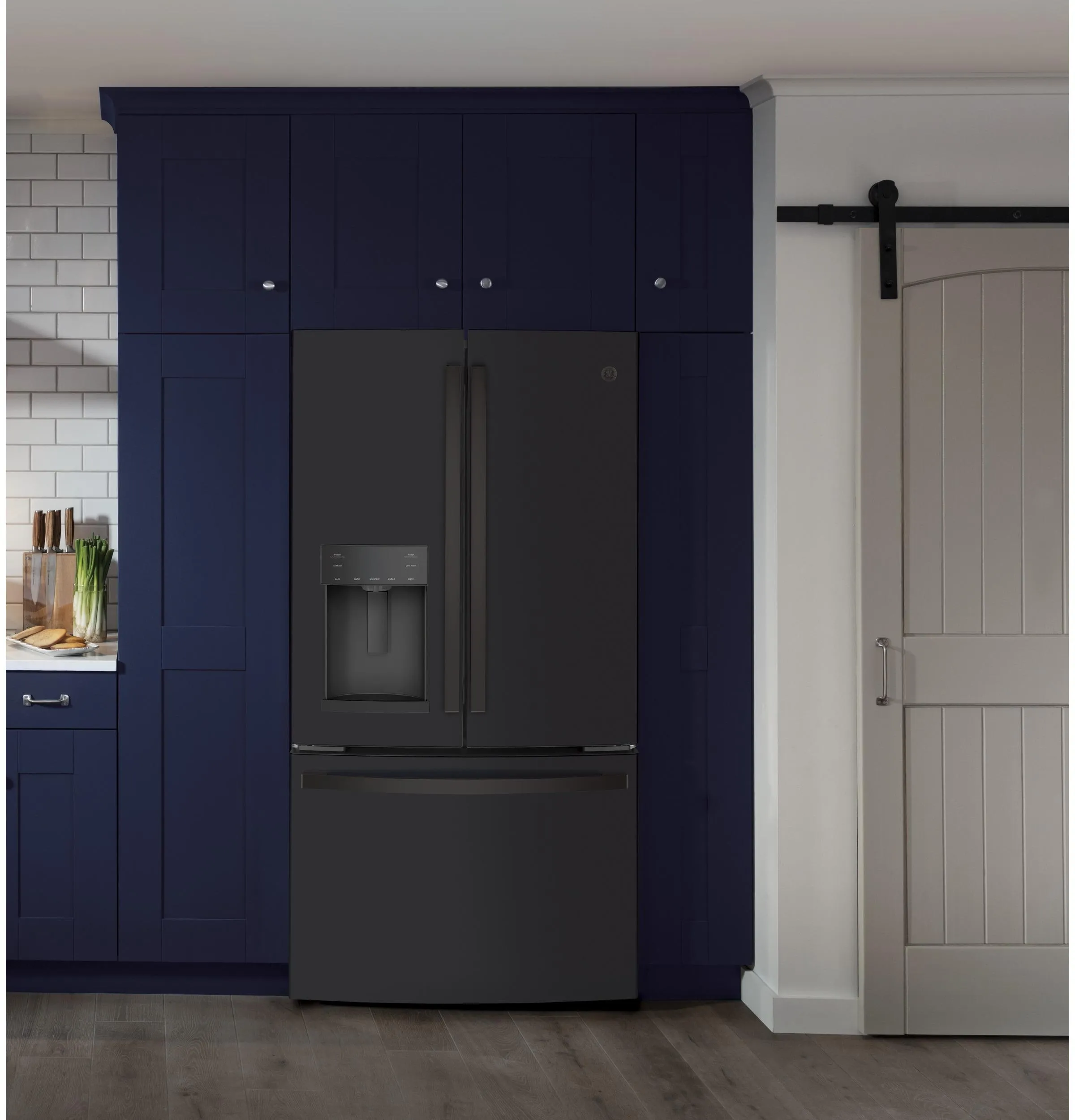 GYE22GENDS GE® ENERGY STAR® 22.1 Cu. Ft. Counter-Depth French-Door Refrigerator