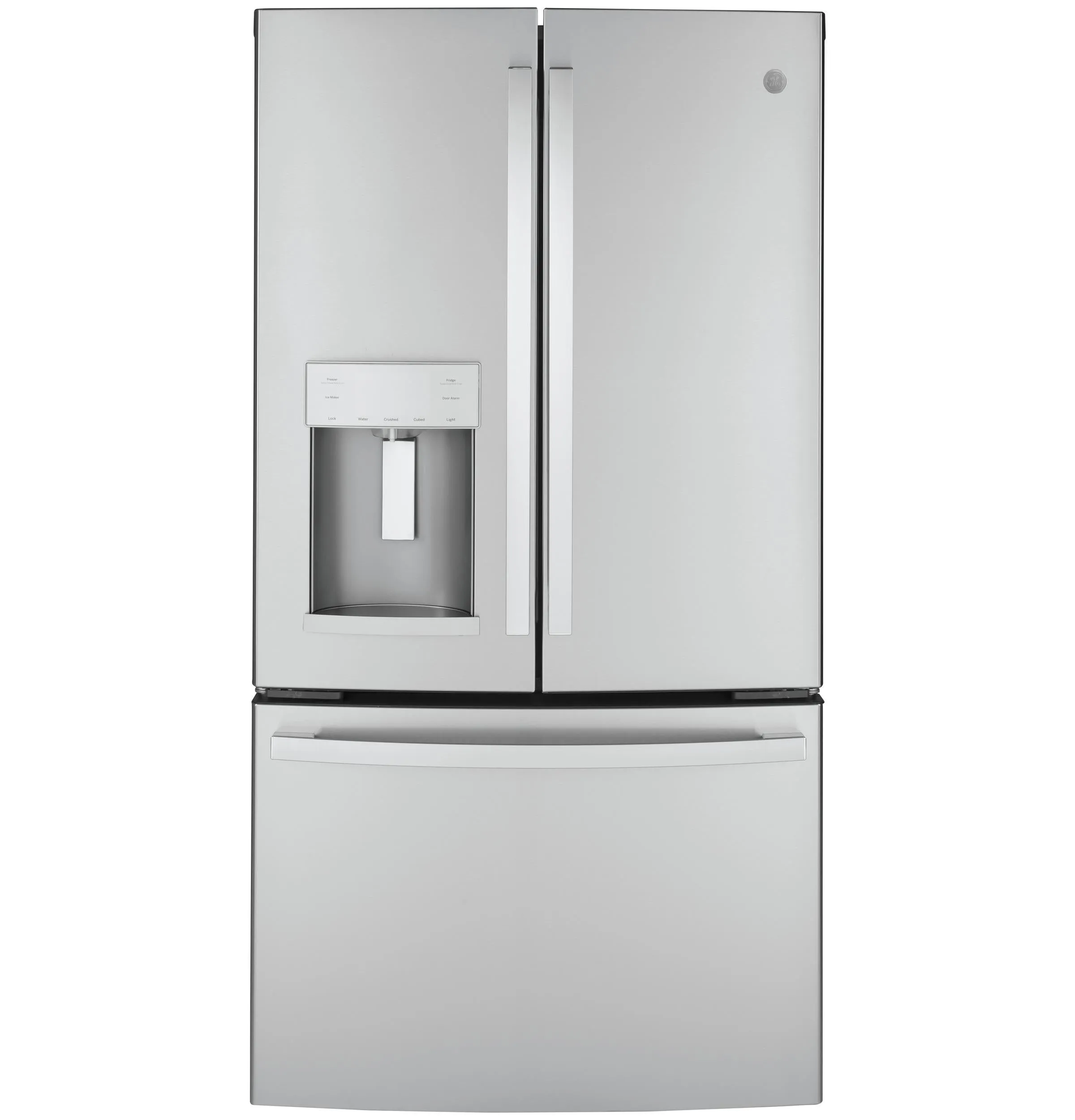 GYE22GYNFS GE® ENERGY STAR® 22.1 Cu. Ft. Counter-Depth Fingerprint Resistant French-Door Refrigerator