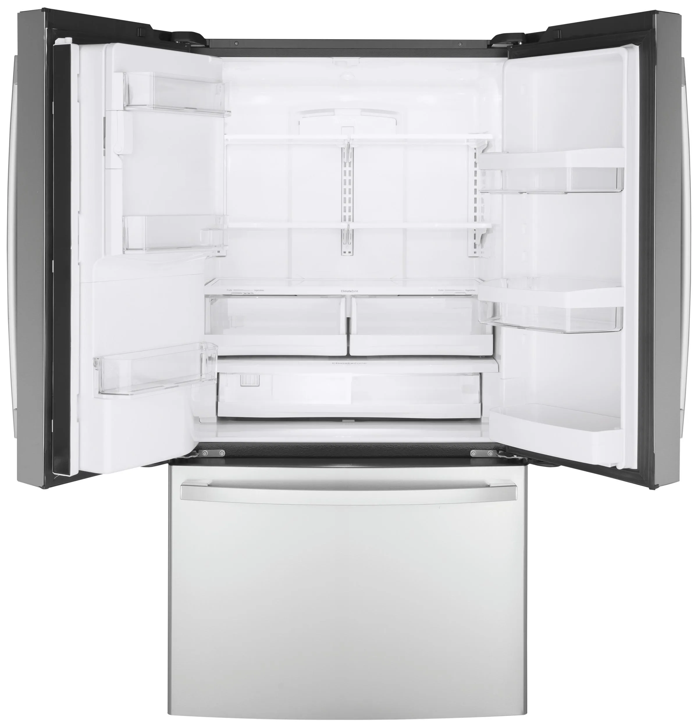 GYE22GYNFS GE® ENERGY STAR® 22.1 Cu. Ft. Counter-Depth Fingerprint Resistant French-Door Refrigerator