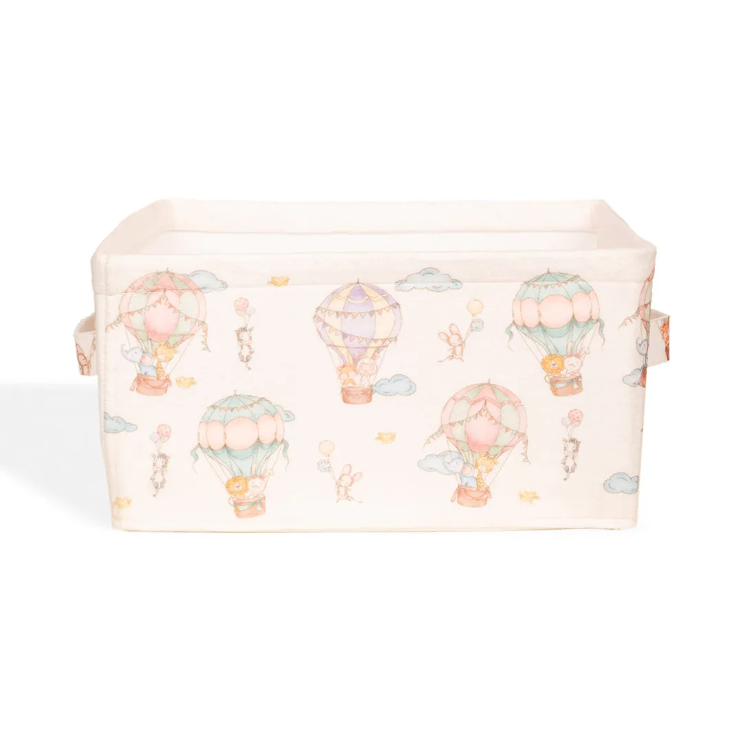 House of Maroha Hot Air Balloon Small Felt Storage Basket