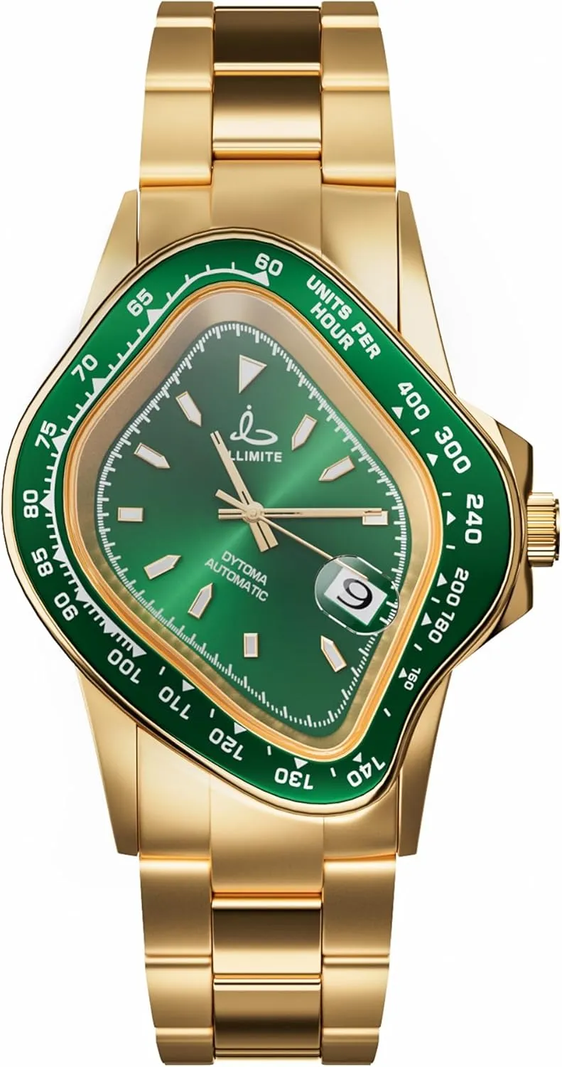 ILLIMITE Automatic Watches for Men Japanese Miyota 8215 Mechanical Movement Analog Luminous Self Winding Stainless Steel Wrist Watches DYTONA