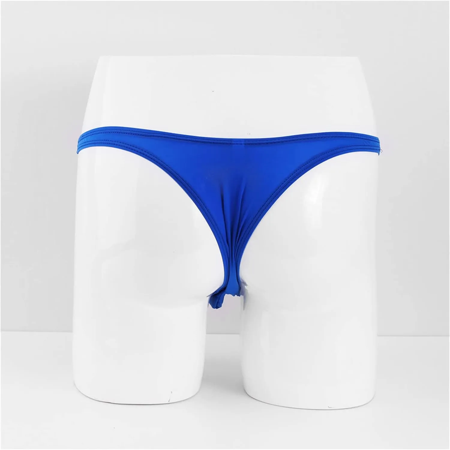 JEsilunmaMY Men's Ice Silk Mini Briefs Low Rise Pouch Stretch G-String Underwear Solid Color Comfortable Sissy Under Panties