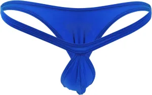 JEsilunmaMY Men's Ice Silk Mini Briefs Low Rise Pouch Stretch G-String Underwear Solid Color Comfortable Sissy Under Panties