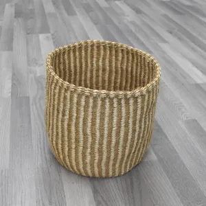 Kenyan Basket - Sisal Basket - KB49 - 10"