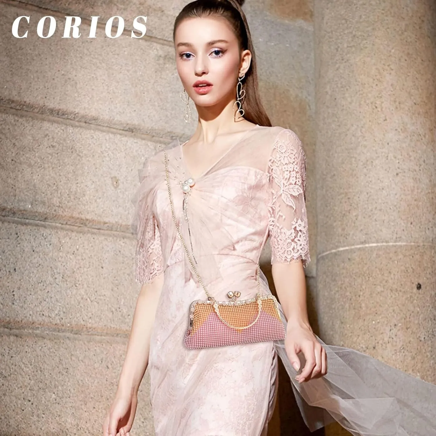 Ladies Crystal Handbag Sparkly Glitter Shoulder Bridal Wedding Crossbody Women's Evening Clutch Rhinestones Purse