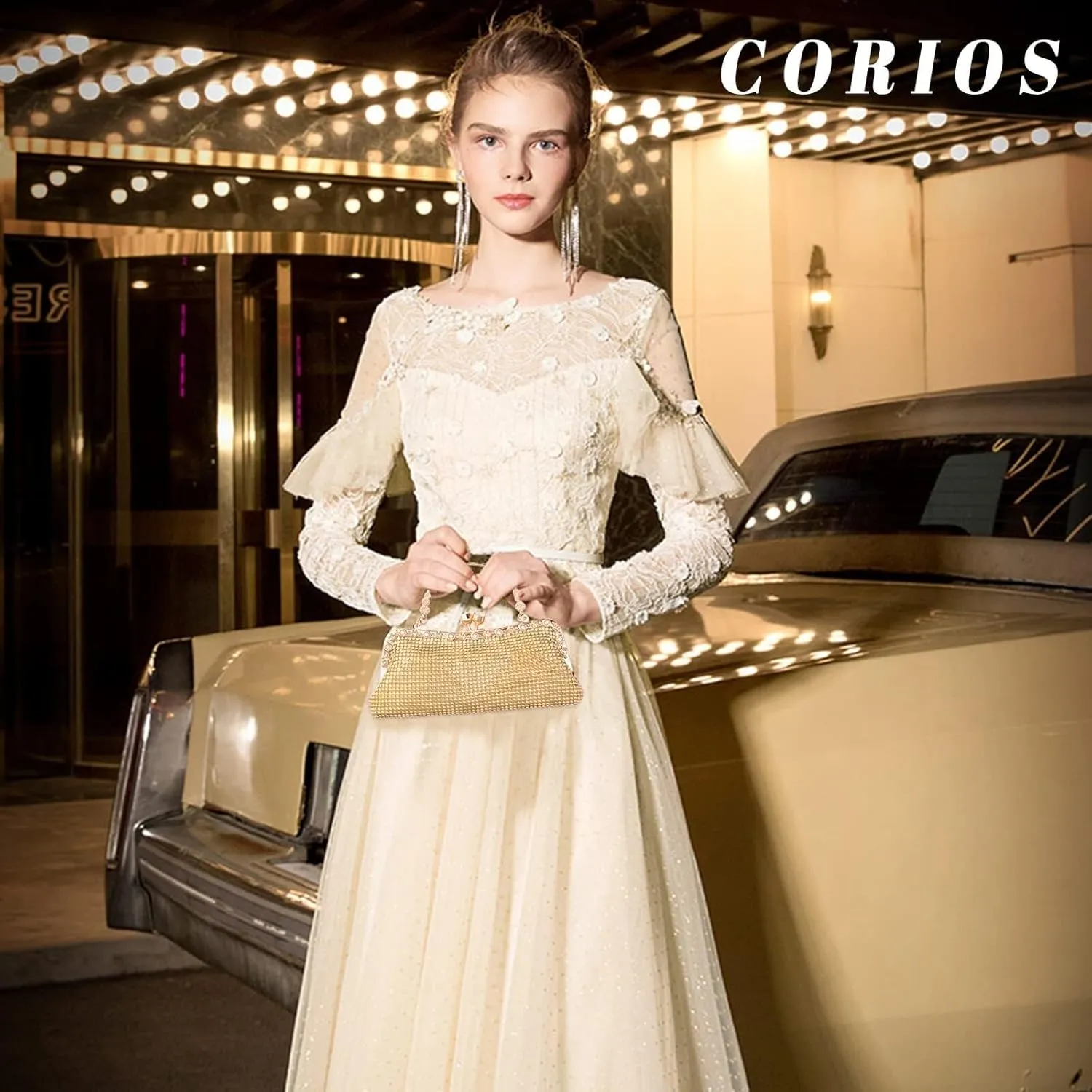 Ladies Crystal Handbag Sparkly Glitter Shoulder Bridal Wedding Crossbody Women's Evening Clutch Rhinestones Purse